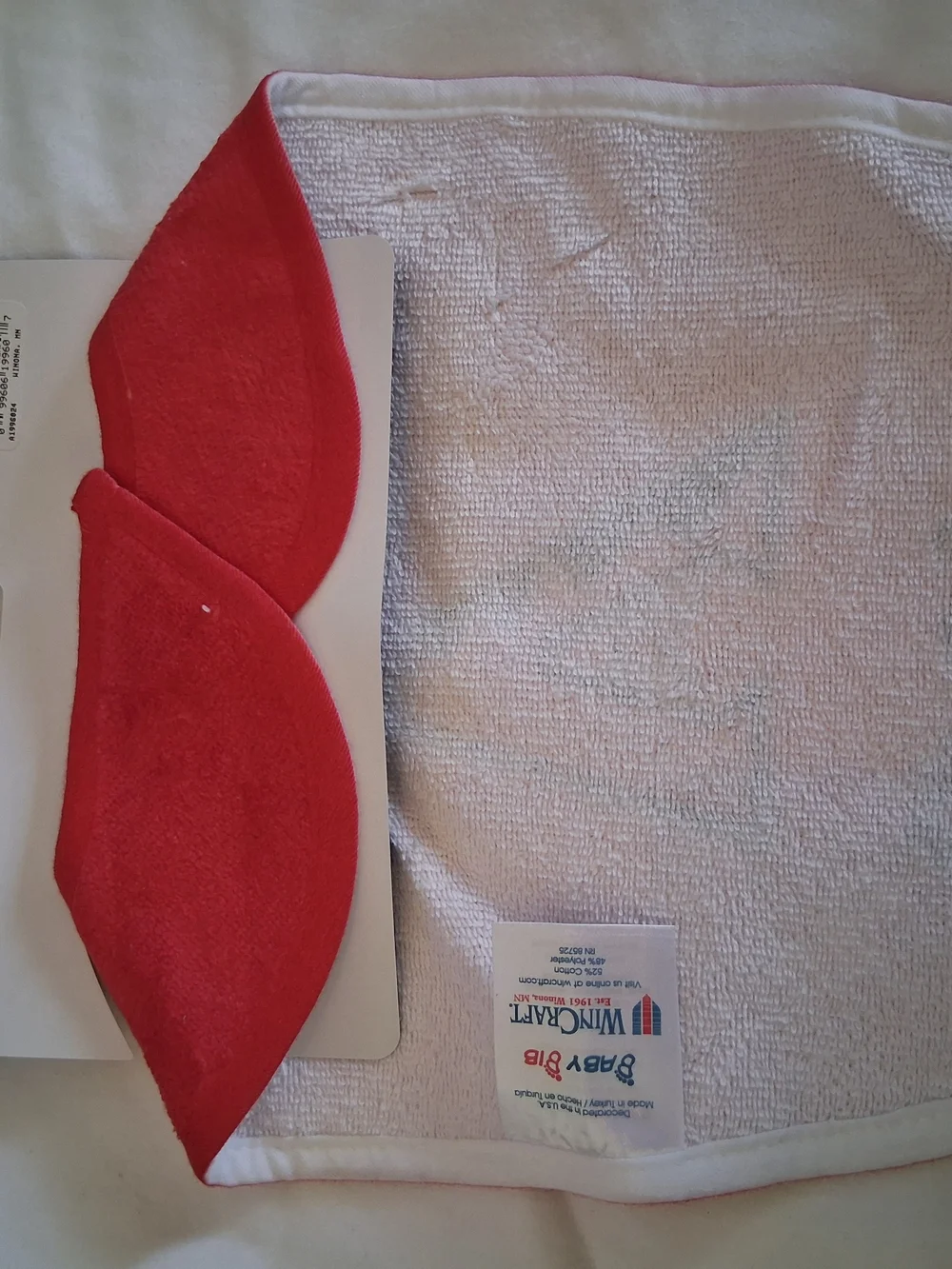 MLB Arizona Diamondbacks Red Baby Bib with Team A Logo